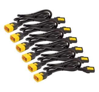 APC Power Cord Kit (6 ea), Locking, C13 to C14, 1.2m