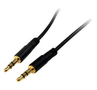 StarTech.com 10 ft Slim 3.5mm Stereo Audio Cable - M/M