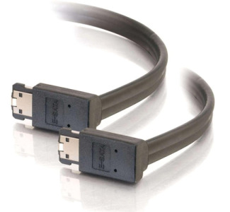 C2G 2m 90° to 90° External Serial ATA Cable