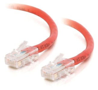 7ft Cat5e Non-Booted Crossover Unshielded (UTP) Network Patch Cable - Red