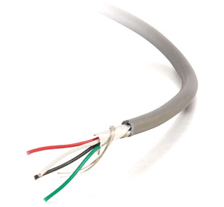 C2G 1000ft 24 AWG 4-Conductor Foil Shield PVC Bulk Cable