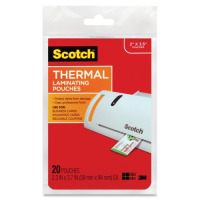 20PK BUSINESS CARD THERMAL POUCHES 2.3X3.7IN