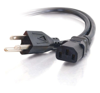 C2G 6ft 14 AWG Premium Universal Power Cord (NEMA 5-15P to IEC320C13)