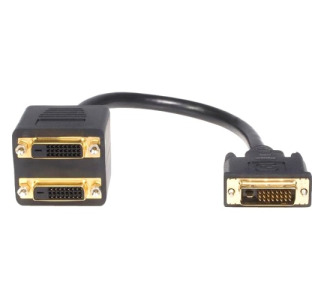 StarTech.com 1 ft DVI-D to 2x DVI-D Digital Video Splitter Cable - M/F