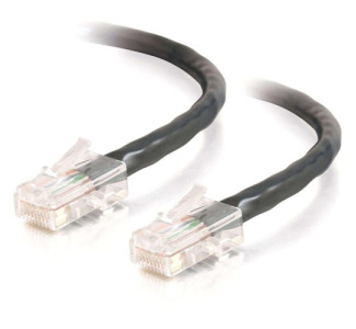 7ft Cat5e Non-Booted Crossover Unshielded (UTP) Network Patch Cable - Black