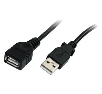 StarTech.com 10 ft Black USB 2.0 Extension Cable A to A - M/F