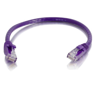 C2G 6in Cat5e Snagless Unshielded (UTP) Network Patch Cable - Purple