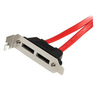 StarTech.com 2 Port Low Profile SATA to eSATA Plate Adapter