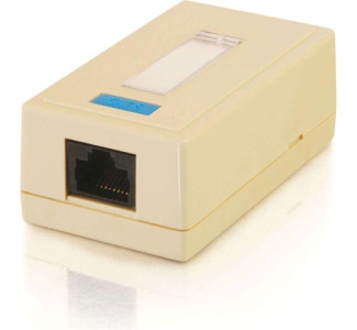 C2G 1-Port Cat5E Surface Mount Box - Ivory