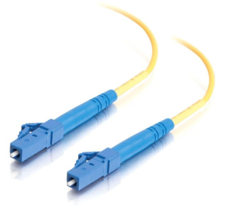 3m LC-LC 9/125 OS1 Simplex Singlemode PVC Fiber Optic Cable - Yellow