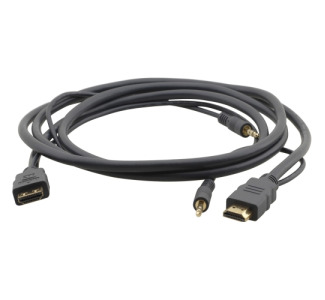 Kramer High?Speed HDMI Flexible Cable with Ethernet & 3.5mm Stereo Audio