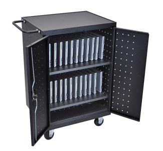 Luxor LLTP24-B 24 Slot Laptop Charging Cart