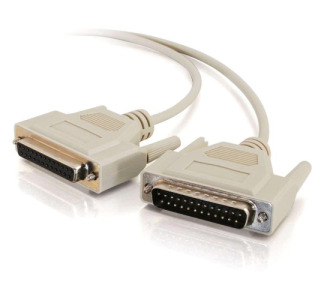 C2G 25ft DB25 Male to DB25 Female Null Modem Cable