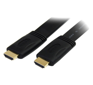 StarTech.com 25 ft Flat High Speed HDMI Cable with Ethernet - HDMI - M/M