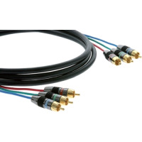 Kramer C-R3VM/R3VM-15 3 RCA COMPONENT (MALE - MALE) MINI COAX CABLE (15ft.)