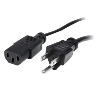 StarTech.com 3 ft 14AWG Computer Power Cord - NEMA5-15P to C13