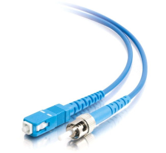 5m SC-ST 9/125 OS1 Simplex Singlemode PVC Fiber Optic Cable - Blue
