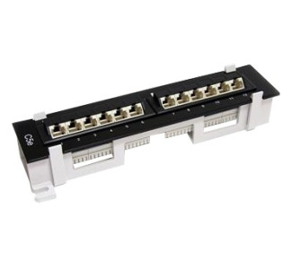 StarTech.com 1U 12 Port Rackmount Cat5e 110 Patch Panel - 45 Degree