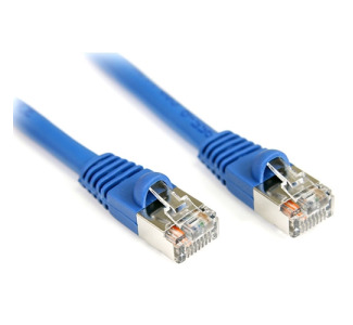 StarTech.com 10 ft Cat5e Blue Snagless Shielded RJ45 F/UTP Cat 5e Patch Cable - 10ft Patch Cord