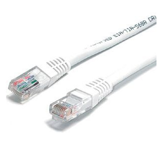 StarTech.com 25 ft White Molded Cat5e UTP Patch Cable