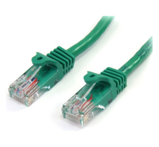 StarTech.com 3 ft Green Cat5e Snagless UTP Patch Cable