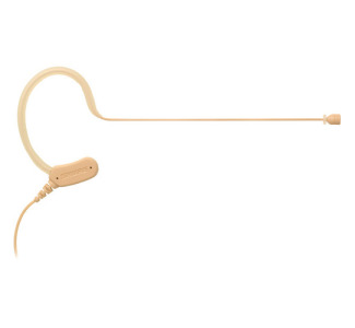 Shure MX153T/O-TQG Omnidirectional Earset Headworn Microphone - Tan