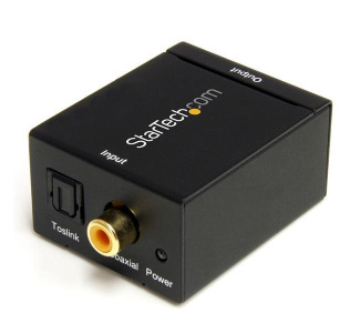 StarTech.com SPDIF Digital Coaxial or Toslink Optical to Stereo RCA Audio Converter