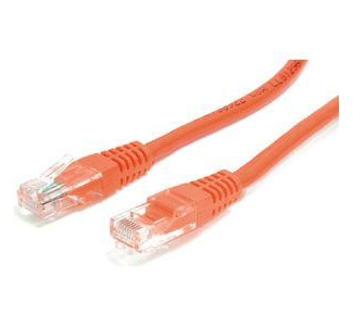 StarTech.com 15 ft Cat5e Orange Molded RJ45 UTP Cat 5e Patch Cable - 15ft Patch Cord