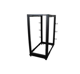 StarTech.com 25U Adjustable Depth Open Frame 4 Post Server Rack w/ Casters / Levelers and Cable Management Hooks