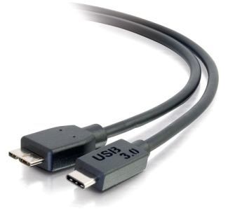 C2G 10ft USB 3.0 USB-C to USB-Micro B Cable M/M - Black