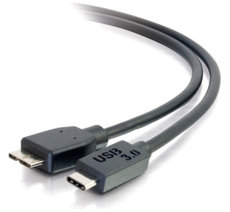 C2G 3ft USB 3.0 USB-C to USB-Micro B Cable M/M - Black