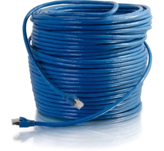 C2G 75ft Cat6 Snagless Solid Shielded Ethernet Network Patch Cable - Blue