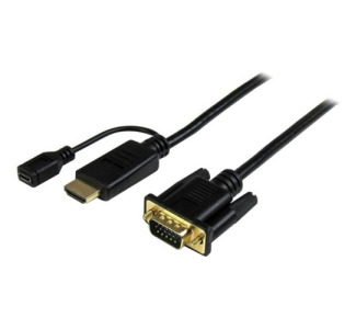 StarTech.com 6 ft HDMI to VGA active converter cable - HDMI to VGA adapter - 1920x1200 or 1080p