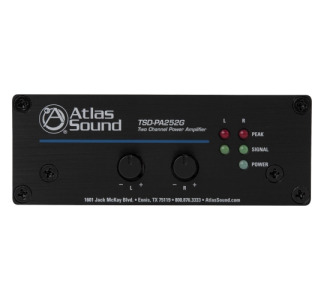 Atlas Sound TSD-PA252G Amplifier - 50 W RMS - 2 Channel - Black