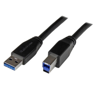 StarTech.com 10m 30 ft Active USB 3.0 USB-A to USB-B Cable - M/M - USB A to B Cable - USB 3.1 Gen 1 (5 Gbps)