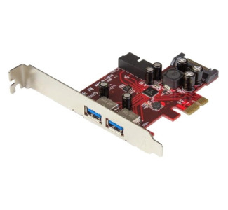 StarTech.com 4-port PCI Express USB 3.0 Card - 2 External, 2 Internal - SATA Power