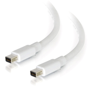 C2G 3ft Mini DisplayPort Cable M/M - White