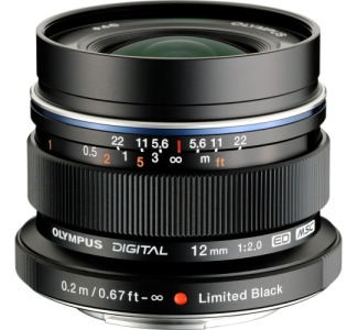 Olympus M.Zuiko - 12 mm - f/2 - Wide Angle Lens for Micro Four Thirds