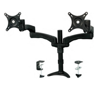 StarTech.com Dual Monitor Arm - Height Adjustable, Desk Surface or Grommet Mount for Two Displays with Cable Management