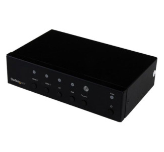 StarTech.com Multi-Input to HDMI Converter Switch - DisplayPort, VGA and Dual-HDMI to HDMI Switch - Priority and Automatic Switch - 4K