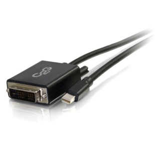 C2G 6ft Mini DisplayPort Male to Single Link DVI-D Male Adapter Cable - Black