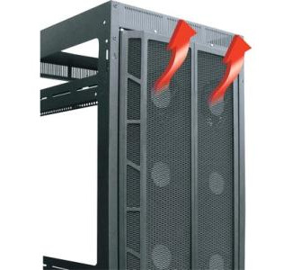 Middle Atlantic Products High CFM Split Rear Door, 44 RU DRK Racks