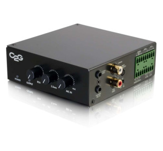 C2G 25/70V 50W Audio Amplifier - Plenum Rated