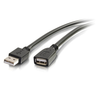 C2G 16ft USB A Male to Female Active Extension Cable - Plenum, CMP-Rated