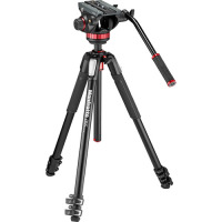 Manfrotto MVK502055XPRO3 MVH502AH Fluid Video Head with MT055XPRO3 tripod