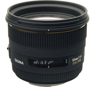 Sigma - 50 mm - f/1.4 - Fixed Focal Length Lens for Nikon F