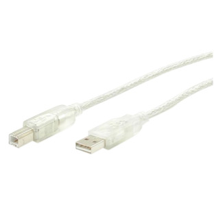 StarTech.com 3 ft Clear A to B USB 2.0 Cable - M/M