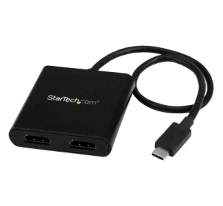 StarTech.com USB-C to HDMI Multi Monitor Splitter - Thunderbolt 3  Compatible - 2-Port MST Hub