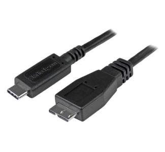 StarTech.com 0.5m USB C to Micro USB Cable - M/M - USB 3.1 (10Gbps) - USB 3.1 Type C to Micro USB Type B Cable