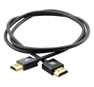 Kramer Ultra Slim Flexible High-Speed HDMI Cable with Ethernet - Black